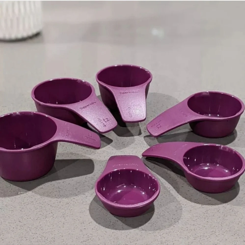 Tupperware Purple and Pink Kitchen Tool Set with Serving Bowl